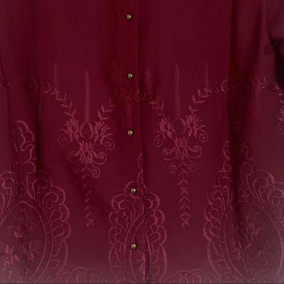 Zac & Rachel Bohemian Embroidered Blouse Top Size Small - Picture 10 of 13